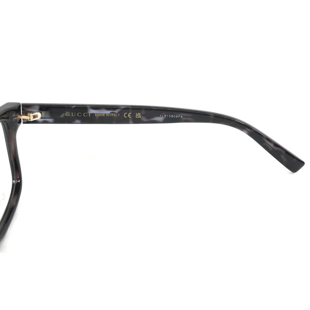 Gucci Eyeglasses Frames GG1987O 003 Black Tortoise Rectangle Full Rim 54-17-145